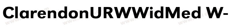 ClarendonURWWidMed W字体转换 ClarendonURWWidMed W字体转换